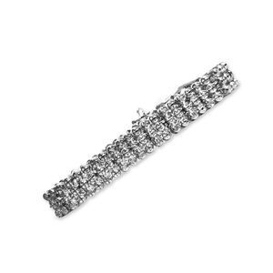 Victoria Townsend Fine Silver Plated 1/2ct Genuine Rose Cut Diamond Bracelet